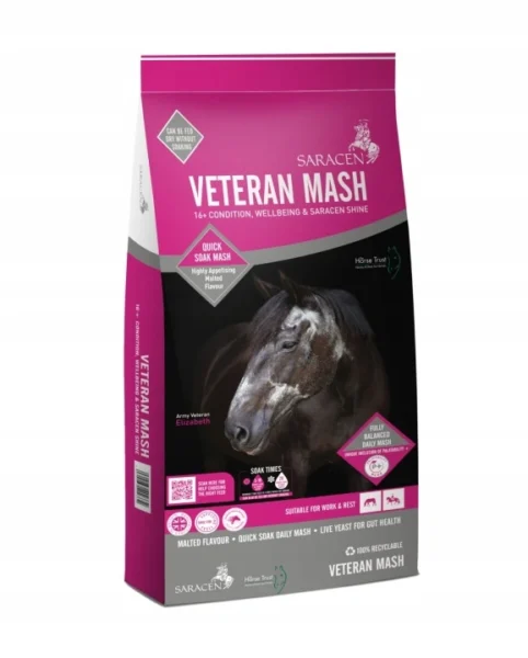 Pasza Saracen Veteran Mash dla koni starszych 20 kg
