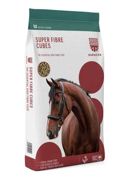 SARACEN Super Fibre Cubes 20 kg - niskoskrobiowa pasza dla koni